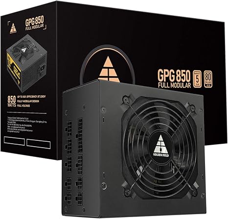 GOLDEN FIELD GPG850 Power Supply, 850W Full Modular