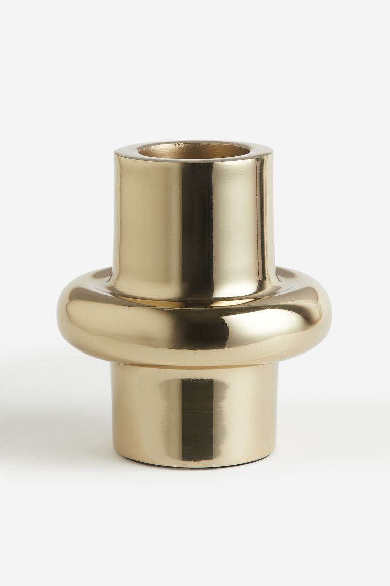 Gold Candle Holder - Short