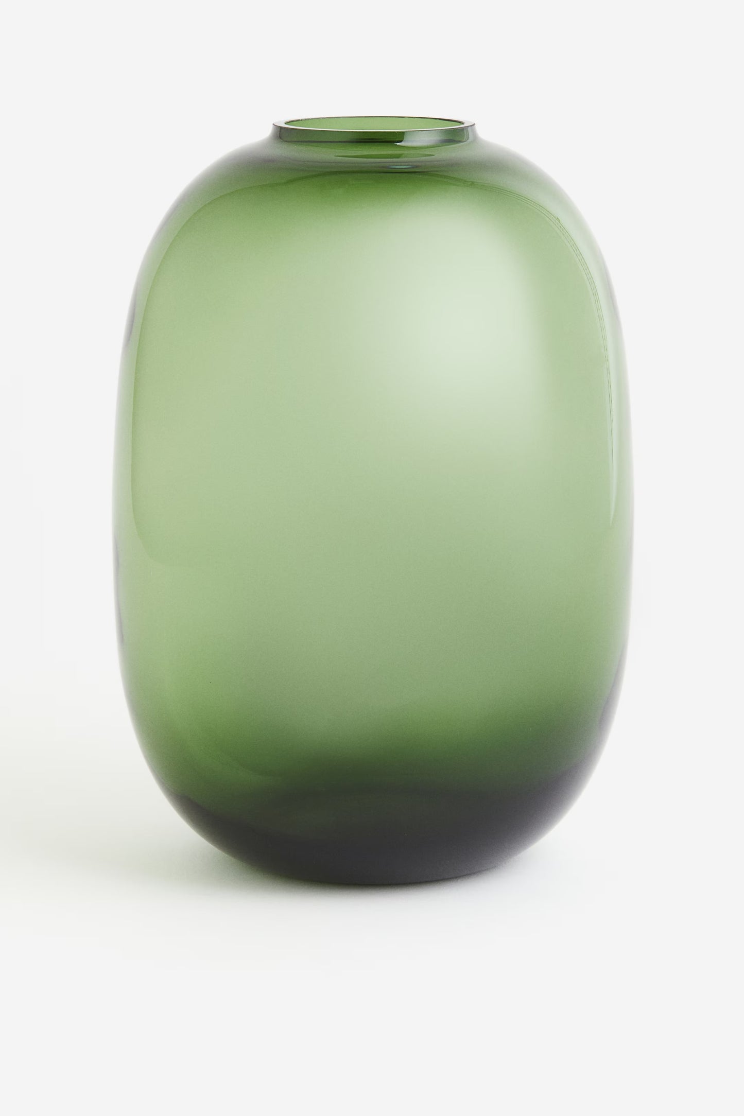 Large Oval Green Vase