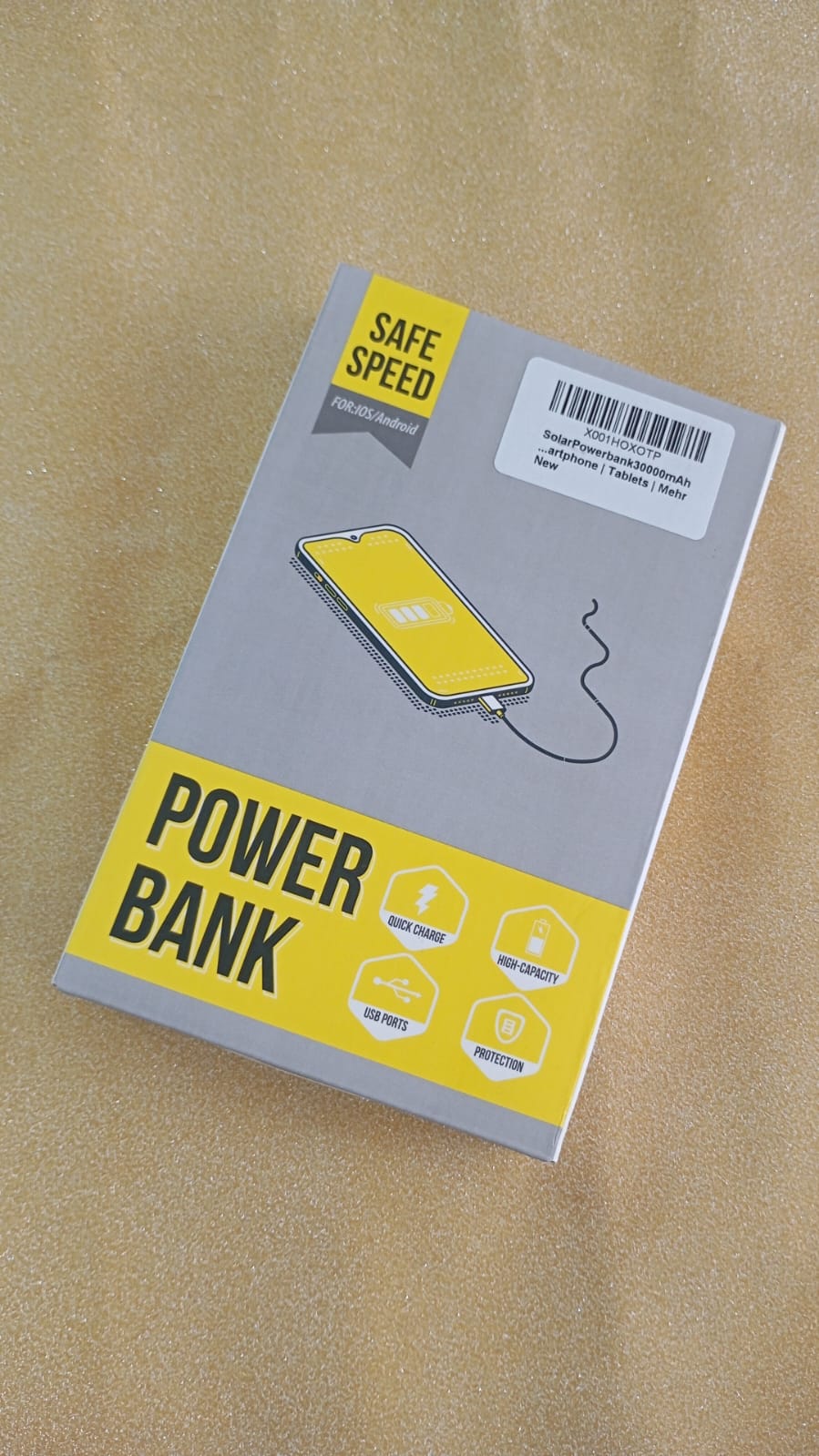 Solar Power Bank 30,000 mah