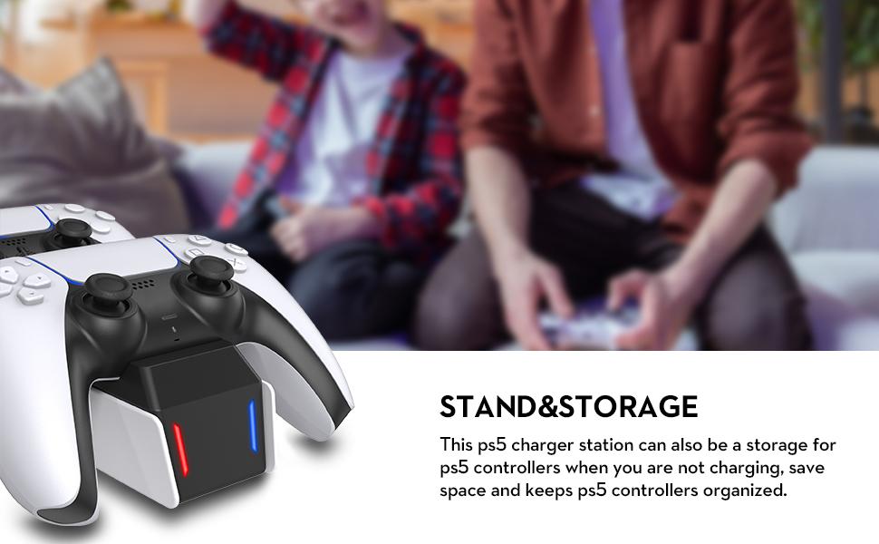 Aisen Dual Charging Dock for PS5 Controller