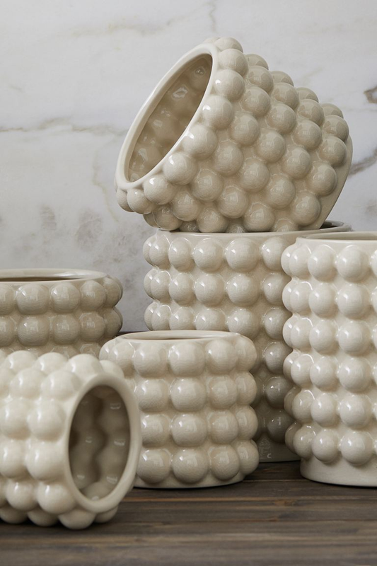 Bubble Pot Large - Beige