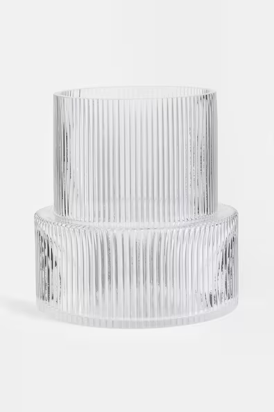 Large Glass Vase - Wide